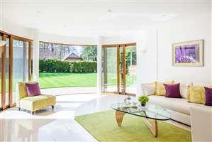 Curved Glass Sliding Doors in Sussex