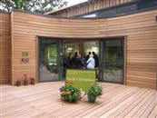 Beautiful Curved Glass Sliding Doors were supplied to the new build Hardy's Birthplace in Dorset