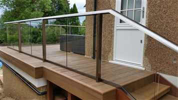 Composite Decking and Bal 2 Balustrade in reigate