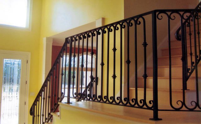 Wrought iron railing design