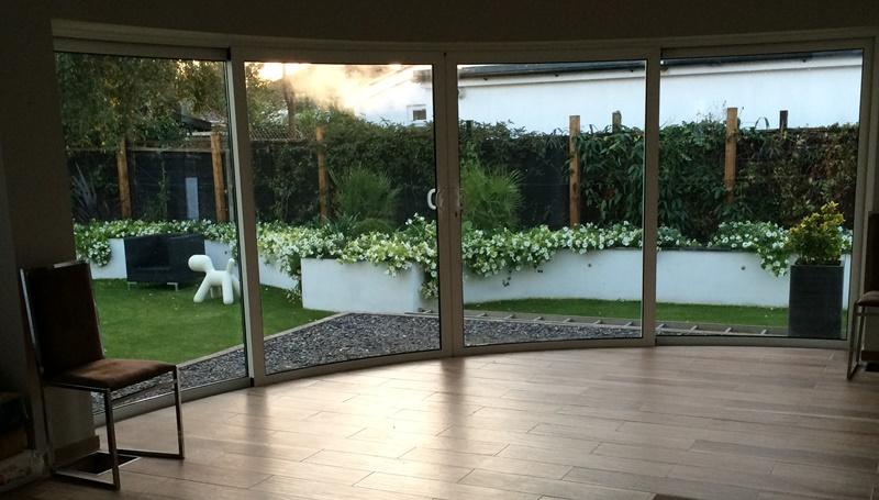Curved Glass Doors add the WOW factor