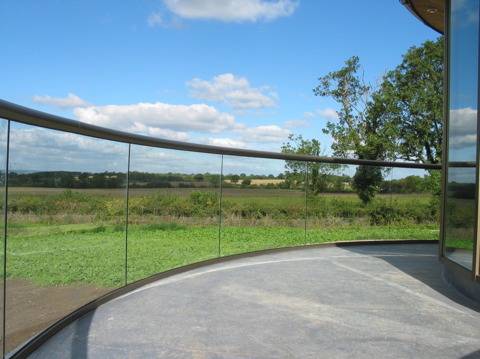 Balcony Systems' curved balustrade