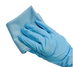 Wear the disposable Nitrile glove for protection when cleaning the glass and applying the self-cleaning coating