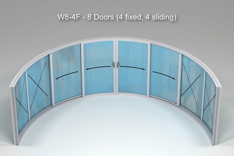 Curved Door Model W8-4F
