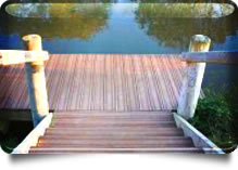 Slip-free Composite Decking for jetties and docks