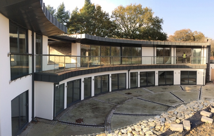 Curved Balustrade and Doors in Sussex