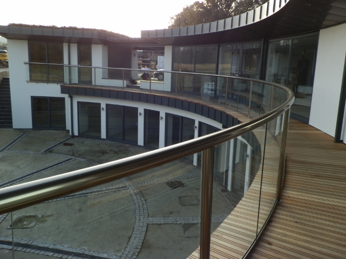Curved Balustrade and Doors in Sussex