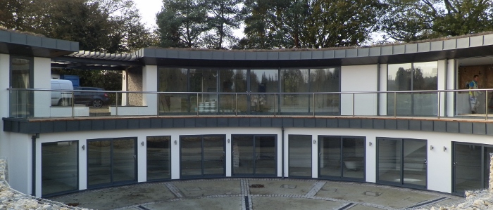 Curved Balustrade and Doors in Sussex