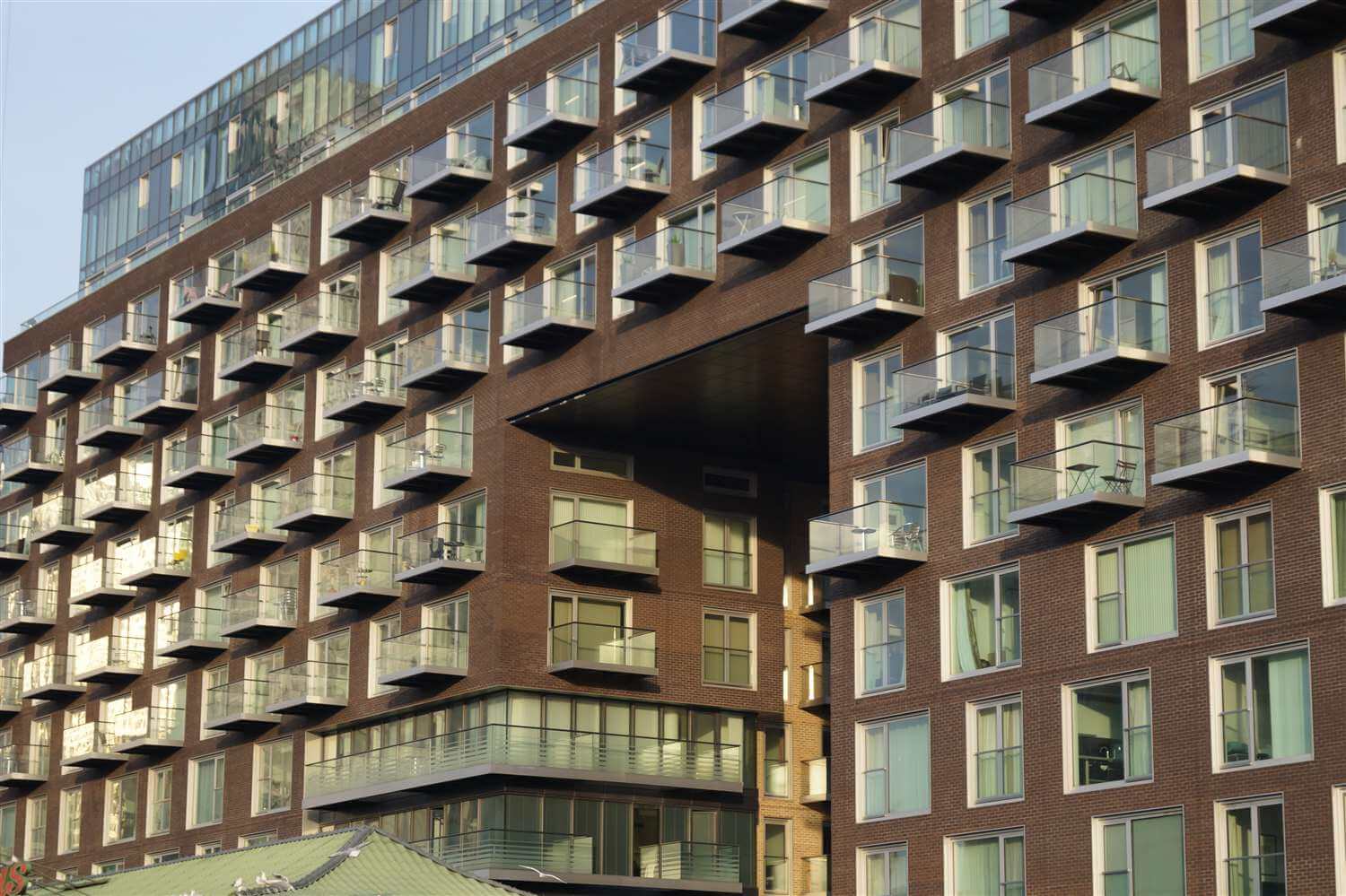 Baltimore Wharf balconies with Royal Chrome handrails
