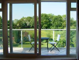 glass balcony after refurbishement in mold flintshire