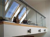 Glass Balcony Review. Balcony 2 system glass balustrade. Colour finish: Royal Chrome Anodized. Glass: 10mm Clear Tough with BalcoNano® Self-Cleaning Coating both Sides.