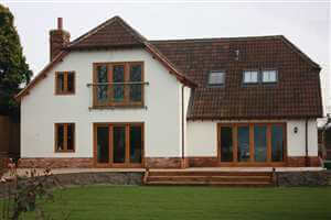 Large house with Royal Chrome Juliet balcony