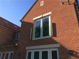 Frameless Glass Juliet Balcony in Harberton Mead, Oxford