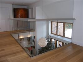 internal glass balcony