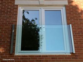 Frameless Glass Juliet Balcony