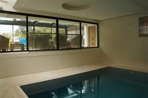 Juliet Glass Balustrade in indoor pool