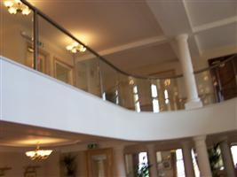 glass atrium balustrade Oldham Lancashire