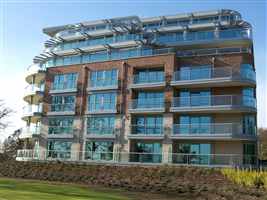 Side view of Trent Park in Nottingham with Silver curved and straight balustrades