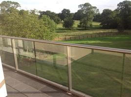 glass balustrade view