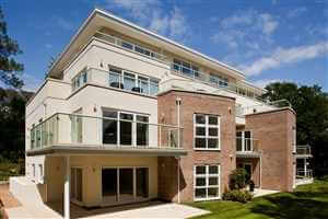 White balustrades on a large school premises