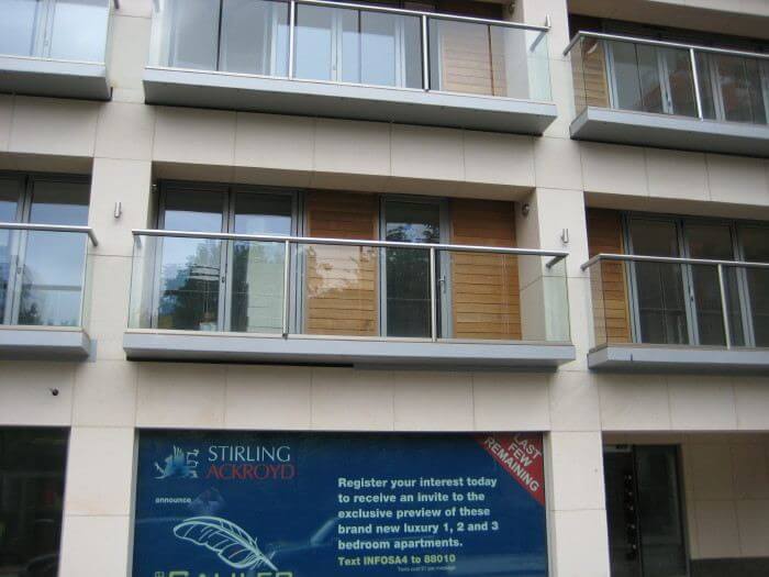 balconies with stainless handrails abingdon