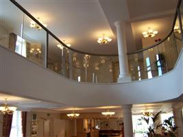 curved glass balustrade internal shropshire