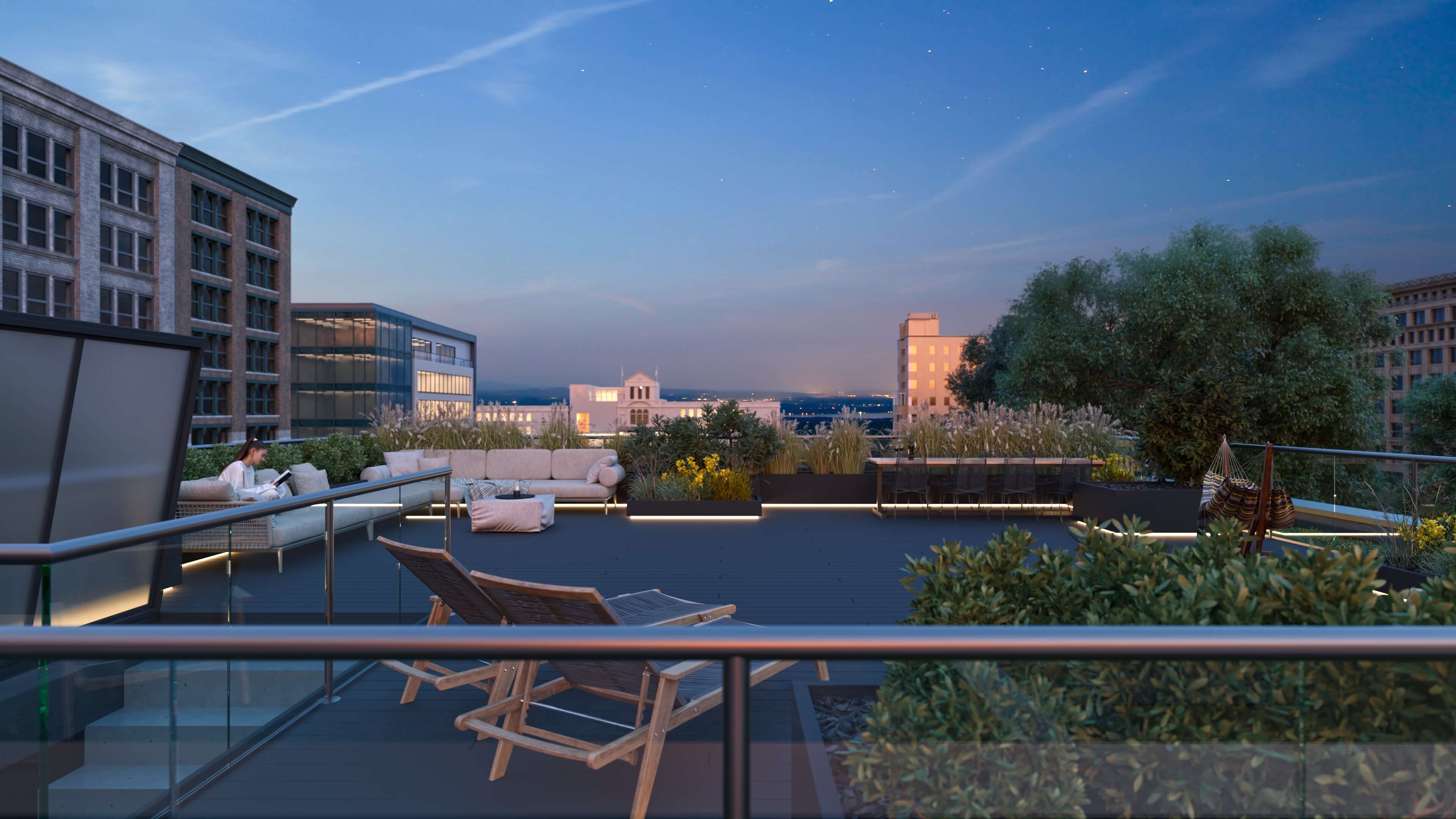 Rooftop terrace design visual