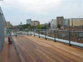 terrace balcony with view of the london eye south east