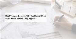 An industry insight into why roof terrace defects often originate at design stage, particularly where penetrations compromise waterproofing performance.