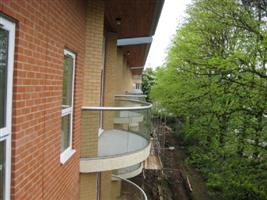 curved handrails and glass balconies Littleover, Derbyshire