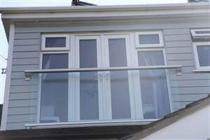 Wide glass Juliet Balcony in Surrey 