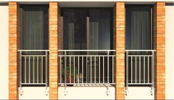 Milano - vertcial railing -metal rails