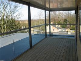 straight glass balcony preston