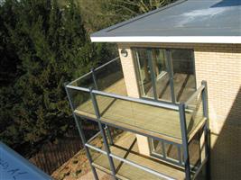 stacked balconies with balcony balustrades warwick