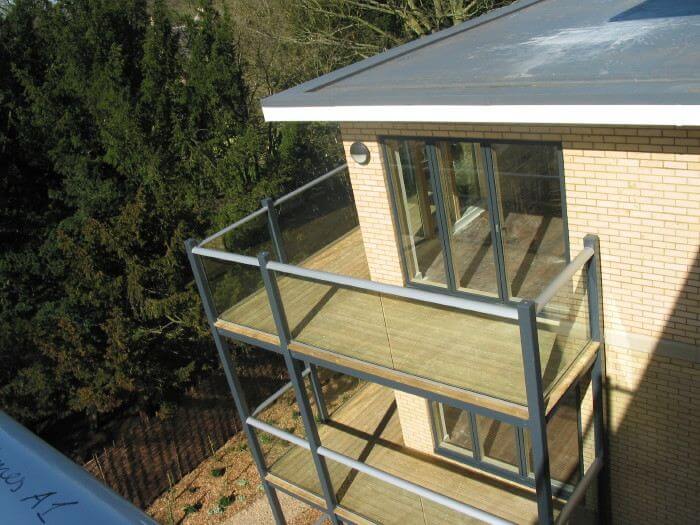 stacked balconies with balcony balustrades warwick