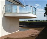 Over 20 metres of Clear Glass Balustrading with Balcony's proprietary 'Royal Chrome' handrail finish were installed at the five-bedroomed property in Barry, Carnoustie