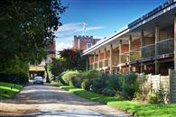 Self-cleaning coating both sides of the toughened glass panels for ease of maintenance, glass balustrades and glass Juliet balconies on the Cedar Lodge spa hotel at Alexander House in Turners Hill. 