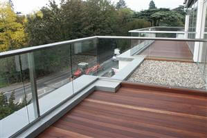 Balcony penthouse glass balcony Hereford 