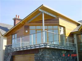 triangle balcony glass Ireland