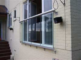 Large Juliet balcony with Silver handrail