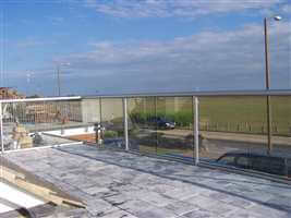 Large balcony with scenic views at the front of the house