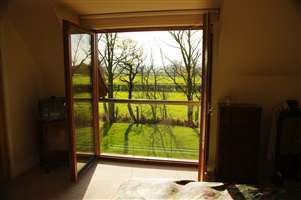 Beautiful views from a wide silver Juliet balcony