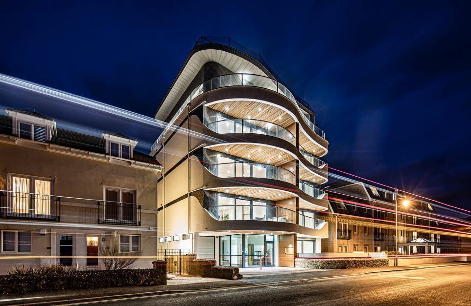 Curved Glass Blaustrades in Devon