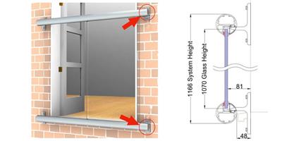 ORBIT MIRROR JULIET BALCONY