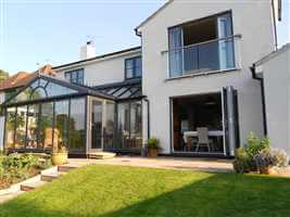 Wide Glass Juliet balcony in Bucks