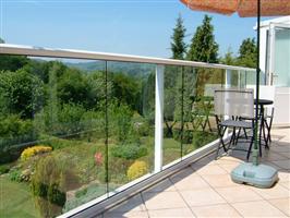 glass railings welsh coast