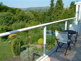 new glass balcony balustrade, wales