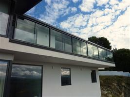 modern glass balustrade