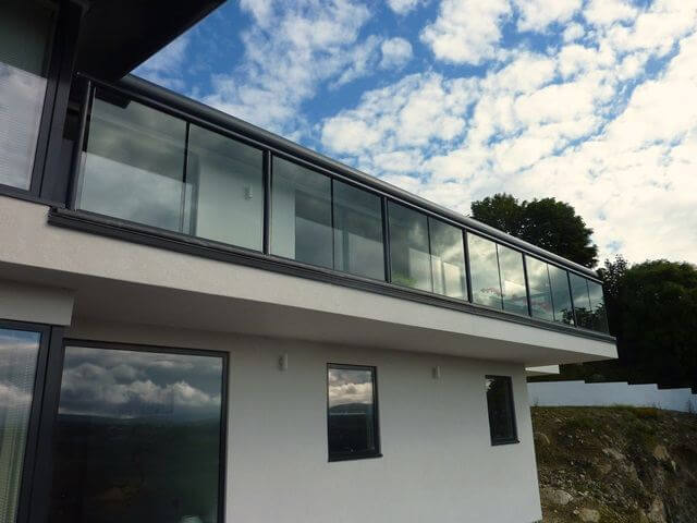 modern glass balustrade