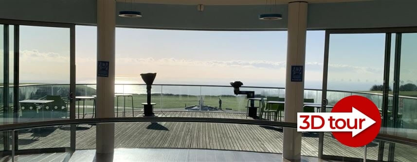 Curved Sliding Doors at the Battle of Britain Memorial